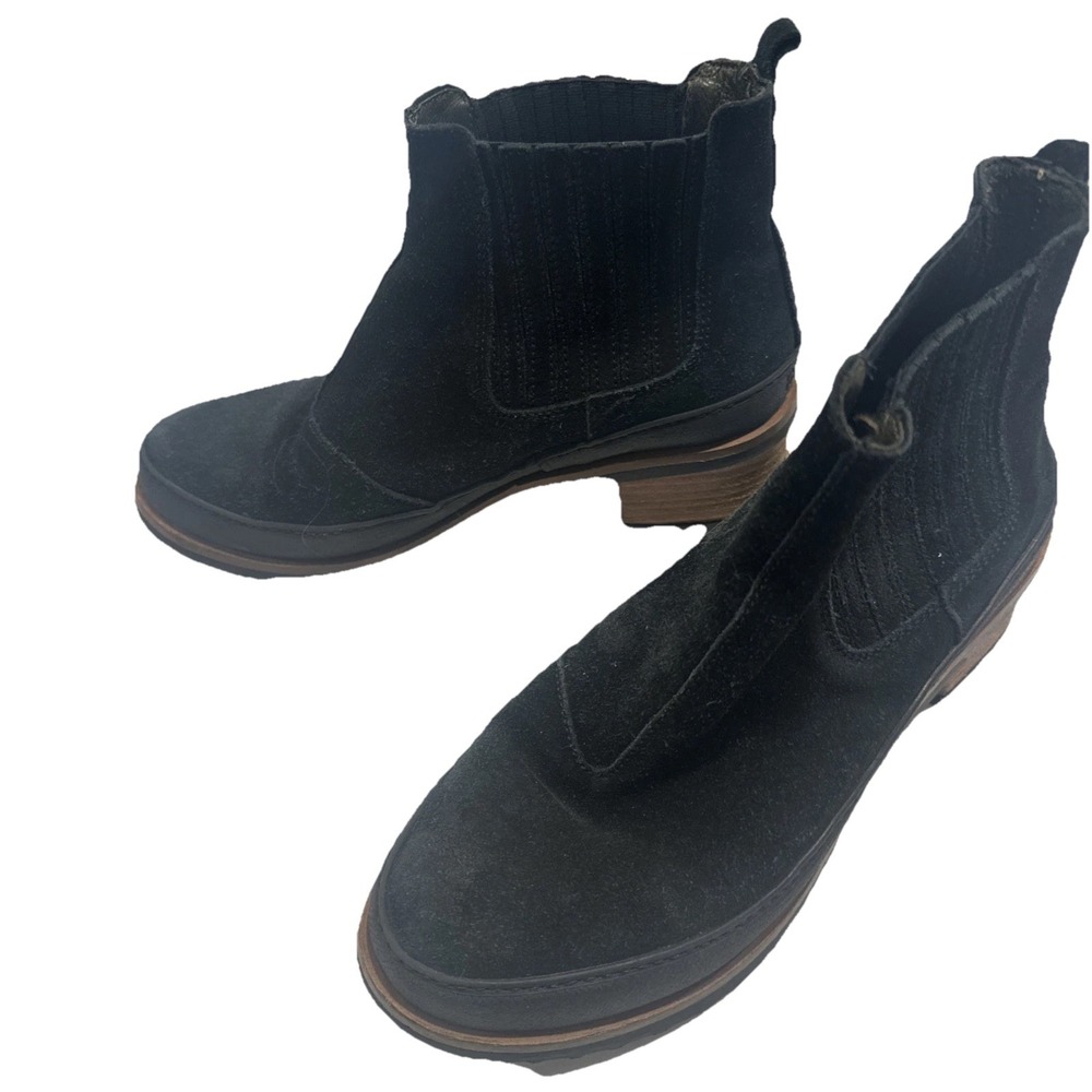 El Naturalista Bootie Boots Womens 39 Sz 8.5-9 M Black suede Leather Lux boot